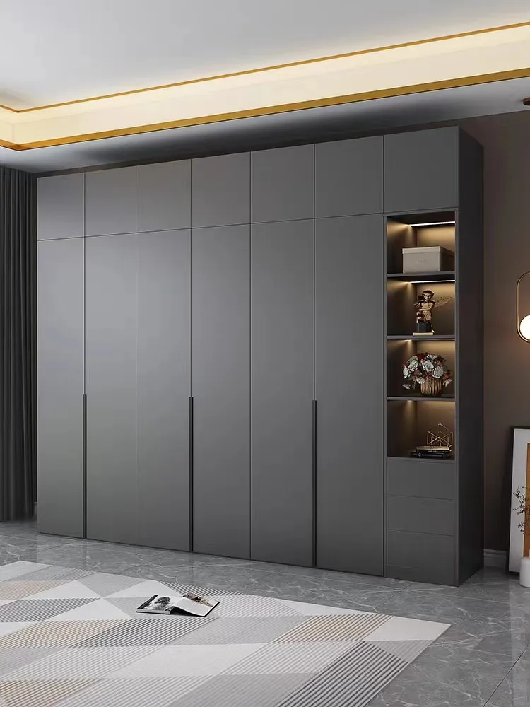 High quality customized bedroom wooden wall assemble closet wardrobe design