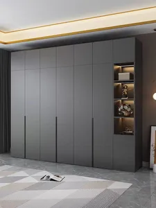 Hochwertige maßge schneiderte Schlafzimmer Holzwand montieren Schrank Kleider schrank Design