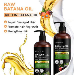 Fourniture d'usine Huile de Batana Kit de revitalisant nourrissant biologique Repousse Anti-chute de cheveux Shampooing pour cheveux noirs pour la croissance des cheveux - Product Image 3