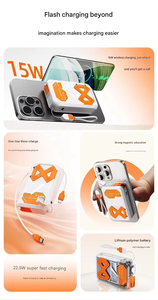 Xách tay 10000mAh ngân hàng điện không dây sạc nhanh pd22.5w từ tính với AC cắm và pin dự phòng cho On-The-Go - Product Image 6