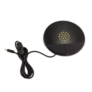 BOSHI Siêu Sáng Big Vòng Đen Acrylic Trắng Đèn <span class=keywords><strong>Led</strong></span> Ánh Sáng Pha Lê Hiển Thị Cơ Sở Craft - Product Image 3