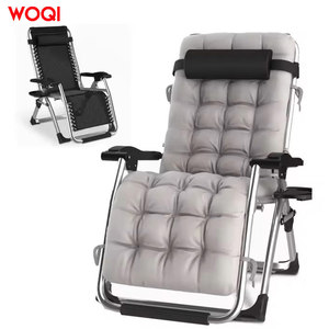 Silla plegable para exteriores Woqi de acero, gravedad cero, con reposapiés, ligera y portátil, para jardín, para personas mayores - Product Image 2