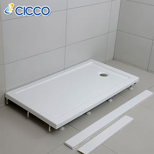 Modern White Acrylic Rectangle 1.2m/1.4m <strong>Shower</strong> Base Raise <strong>Leg</strong> for Hotel Bathroom with Fiberglass <strong>Tray</strong> - Product Image 2