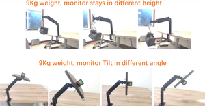 Focusmount แขนยึดจอคอมพิวเตอร์ปรับความสูงได้, ใช้แก๊สสปริงเคลื่อนไหวเต็มรูปแบบปรับความสูงได้ - Product Image 5