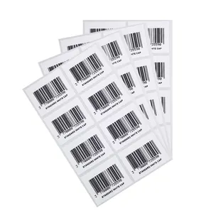 맞춤형 라벨 인쇄 바코드 일련 번호 호일 씰 태그 포장 스티커 직접 열 로고 브랜드 라벨