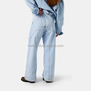 Ensemble de vêtements personnalisés : Vestes en jean et pantalons en jean, style streetwear, haute qualité, deux pièces, vintage, denim épais pour hommes - Product Image 5