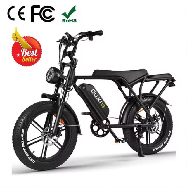 Factory Direct Wholesale Fatbike 48v 1000w Electric Bike EBike Netherlands Fatbike  V8 3.0 with 15ah Lithium Battery