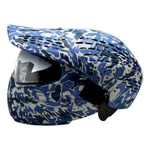 <span class=keywords><strong>Masque</strong></span> de <span class=keywords><strong>Paintball</strong></span> tactique bleu marine, couverture complète de la tête, Anti-buée avec lentille thermique colorant I4 - Product Image 3