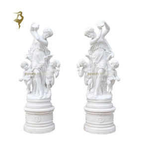 Statue de guerrier romain grandeur nature en marbre, <span class=keywords><strong>Saint</strong></span> George tue le dragon, sculpture de guerrier grec - Product Image 6