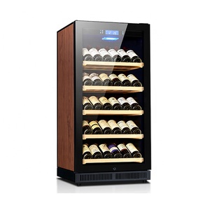 24 pulgadas de ancho 80 botella de lujo Undercounter bebidas y enfriador de vino nevera con vino de vidrio estante para cocina moderna - Product Image 3