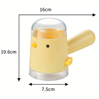 Pot à épices anti-poussière en plastique PP+PC+Silicone de qualité alimentaire, design oiseau, écologique, mesurable, pour sel et poivre, 500 ml