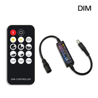 Contrôleur de variateur LED à distance RF, dimmable, DIM RGB CCT RGBW, couleur unique, 5V 30W, 12V 72W, 24V 144W