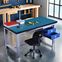 Vente chaude Établi antistatique robuste avec tiroir à double couche Bancs de travail pour électricien Station de travail pour ligne de montage ESD