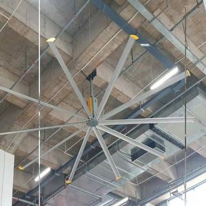 朗威尔工厂批发8/10/12/14/16/20/22/24英尺HVLS工业吊扇节能低噪音铝合金 - Product Image 1