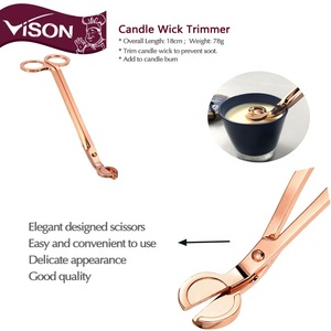 2020 Best Seller High Quality Rose Gold <strong>Wick</strong> Scissors <strong>Candle</strong> Tools <strong>Wick</strong> <strong>Trimmer</strong> - Product Image 3