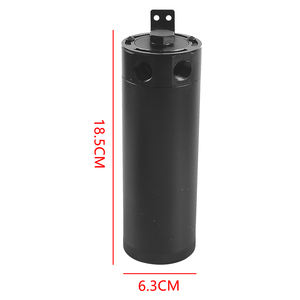 Schwarzer Aluminium-Öltank mit 2 Anschlüssen Ölfang behälter Ölfang behälter mit Filter entlüftung - Product Image 5