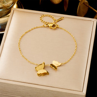 Bracelet doré tendance Instagram, style minimaliste, nouveau, en fer électroplaqué inaltérable, pour femme