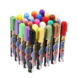 Marqueurs effaçables à l'eau et à sec à pointe réversible pour tableaux noirs, tableaux blancs, ardoises et fenêtres d'étiquetage - Product Image 1