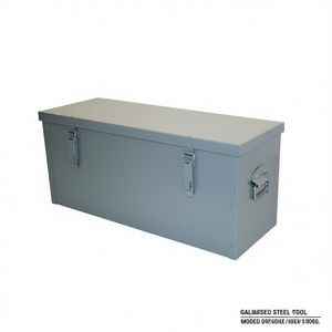 TTAKE Galvanized Steel Tool Trunk 48 In X 20 In X 16 In Heavy Duty Storage <b>Cabinet</b> For Workshop <b>Garage</b> Use - Product Image 2