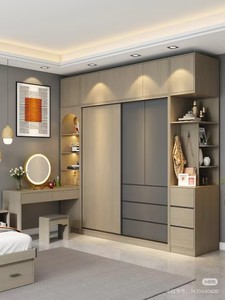 Armadio Moderno in Legno su Misura con Ante Scorrevoli Modulari <span class=keywords><strong>per</strong></span> Vestiti, Soluzione <span class=keywords><strong>per</strong></span> Ville e Progetti Residenziali di Alta Gamma - Product Image 2