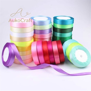 อุปกรณ์ตกแต่งเทศกาลคริสต์มาสและฮาโลวีน งานฝีมือ DIY ริบบิ้นผ้าซาตินขนาด 6 มม. สำหรับงานแต่งงาน งานวันเกิด และของขวัญ - Product Image 1