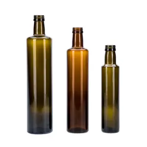 Factory Direct Supplier Dorica Antique Green Cooking Oil OEM Extra Virgin Garlic Oil Glass Bottle 250 ml 500 ml 750ml