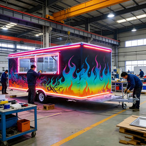 Camión de Comida Móvil con Cafetería, Perritos Calientes, Paletas Heladas y Carrito de Helados para Venta al por Menor en Tiendas de Comida, Industrias de Venta al por Menor de Papas Fritas y Dulces - Product Image 3