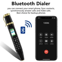 BM111 Mini Kalem Telefon 2G GSM Çift SIM Bekleme Modlu Sihirli Ses Bluetooth Arama Cihazı Arka Kamera FM Radyo Cep Boy Hafif Özellikli Telefon