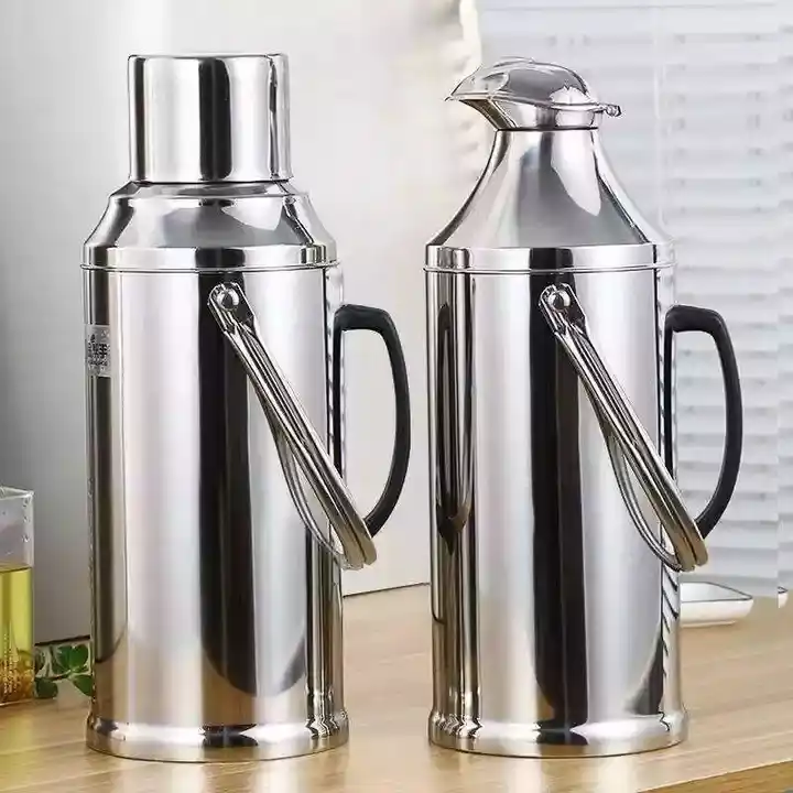 Double Walled Vacuum Thermos Server Pot Thermos Flask Tea Vacuum