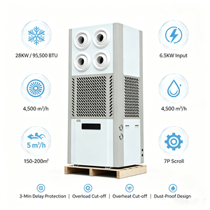 Aire Acondicionado Split Industrial de 7HP con Ahorro de Energía, Enfriamiento por Cortina de Agua, R410A, Bajo Consumo de Electricidad, 28KW, 95500BTU, para 150 a 200m², con Agua Integrada - Product Image 2