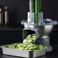 Machines à trancher les légumes pour restaurants et cantines, trancheuse à pommes de terre Wolf Tooth, capable de trancher les pommes de terre aussi fines qu'4 mm.