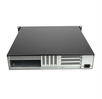 Ventilateur de boîtier d'ordinateur PC industriel 19 pouces 2U Facteur de forme ATX Profondeur courte 7 emplacements PCIE Serveur Rackmount avec stock
