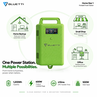 Générateur solaire BLUETTI Home Star 1 600W 1200Wh LiFePO4, station d'alimentation portable, alimentation de secours UPS pour la maison, les situations d'urgence et le camping