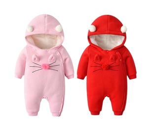 Bebé de invierno mameluco Bodysuits de enredaderas de algodón cálido espesar mono Año Nuevo navidad regalo recién nacido niña niño ropa de bebé - Product Image 3