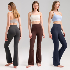 USA Classic Elastic High Waist Women <b>Flare</b> <b>Leggings</b> Yoga <b>Flare</b> <b>Leggings</b> for Casual Daily and Gym Sports Yoga Gym Daily Casual - Product Image 1