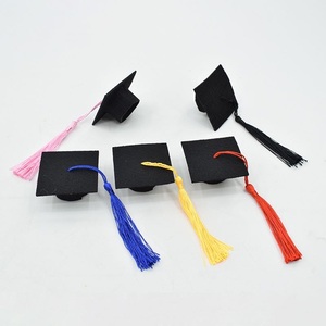 Mini sombrero <span class=keywords><strong>de</strong></span> graduación para fiesta <span class=keywords><strong>de</strong></span> graduación, decoración <span class=keywords><strong>de</strong></span> botella <span class=keywords><strong>de</strong></span> vino, <span class=keywords><strong>2022</strong></span> - Product Image 2