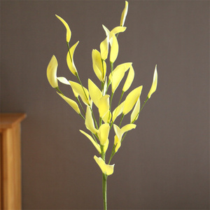Ramo di Salice Artificiale in PE 55cm con Foglie Rosa, Gialle e Viola per Decorazioni di Ringraziamento, Casa e Feste - Product Image 4