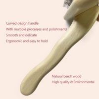 Baoli ODM Brosse Poils Animaux 120x178mm bois hêtre brosse pour animaux de compagnie chien toilettage aiguille peigne Slicker brosse avec épingles en acier inoxydable