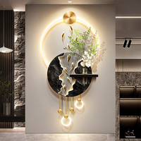 Pendentif en métal avec diagramme des neuf poissons, gravure UV, peintures acryliques LED, plantes hydroponiques, art, décoration intérieure, peinture