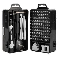 Ensemble de tournevis universel réglable 115 en 1 pour la réparation de montres, d'ordinateurs et de téléphones, outil de démontage, fabricant