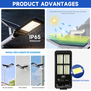 Lámpara Solar LED para Carretera de Alta Luminosidad para Exteriores, Impermeable IP67, de Aluminio Fundido a Presión, 80w 100w 200w 300w 500w 600w - Product Image 3