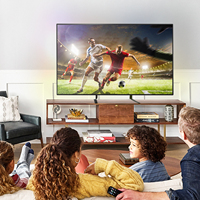 Support TV universel Rfiver réglable en hauteur, pieds de support de télévision pour bureau et domicile, pour écrans de 27 à 65 pouces