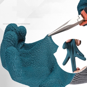 Gants de sécurité épais et enduits de caoutchouc les plus vendus pour le caoutchouc des pneus, résistants à l'usure pour les travaux de manutention, conception antidérapante - Product Image 1