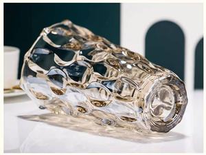 Promozionale fiore vaso glassato colorato in vetro tavolo vaso per <span class=keywords><strong>la</strong></span> decorazione matrimoni partito - Product Image 4