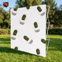 Support de bannière pliable en tissu avec cadre en aluminium facile à transporter pour la promotion sur site, les salons professionnels et la promotion de marque - Fournisseur