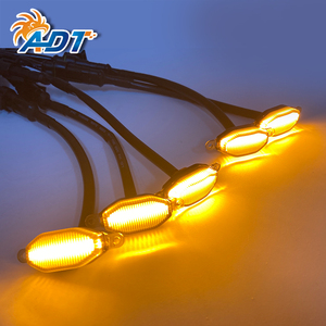 ไฟ LED สำหรับกระจังหน้ารถยนต์ ADT 1 ชิ้น/ชุด 12 SMD สีขาว สีเหลือง สีแดง สีน้ำเงิน สว่างพิเศษ สำหรับ F150 Tundra - Product Image 2