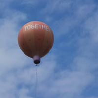 Gran oferta publicidad Zeppelin dirigible globo inflable publicidad mosca dirigible helio dirigible globos