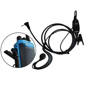 Teamup Portable Radio Walkie Talkies Earpiece Headsets 1 Wire with PTT Control for Walkie Talkie Two Ways Radio