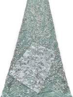 AO.YI. Robes de mariée et de soirée de luxe en polyester 100% écologique, brodées de fleurs en sequins 3D