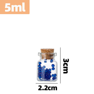 Bottiglie di Vetro Piccole di Alta Qualità con Tappi in Sughero - Fiale Trasparenti Sigillate <span class=keywords><strong>per</strong></span> Medicina, Polvere, Provette, Barattoli - Product Image 3